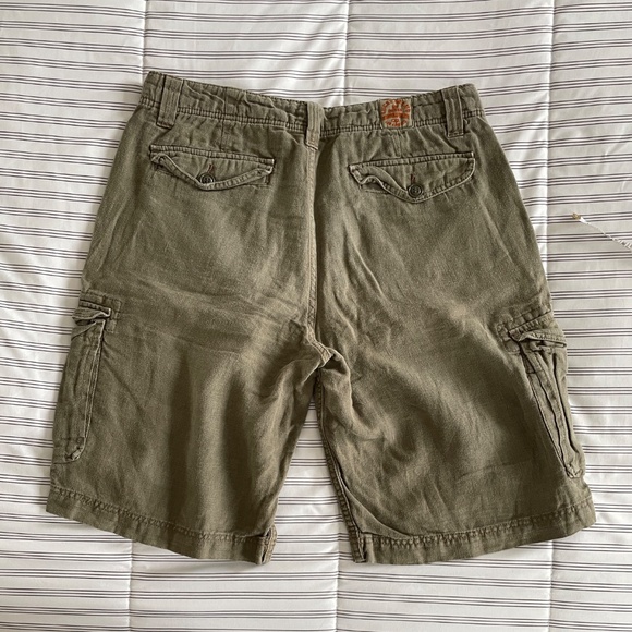 Men' CARGOT SHORTS 100% LINEM size 31+ - Picture 2 of 9